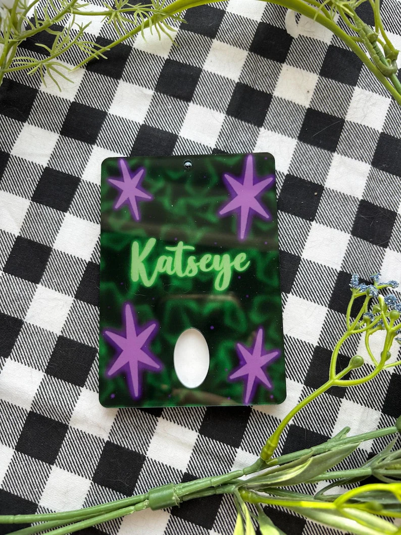 Katseye Gnarly Acrylic PC Holder Double Sided With Chain - KATSEYE MERCH​