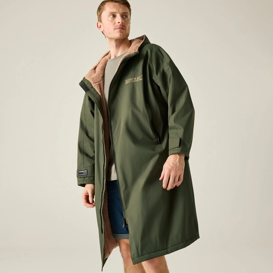 Adult Waterproof Changing Robe | Dark Khaki