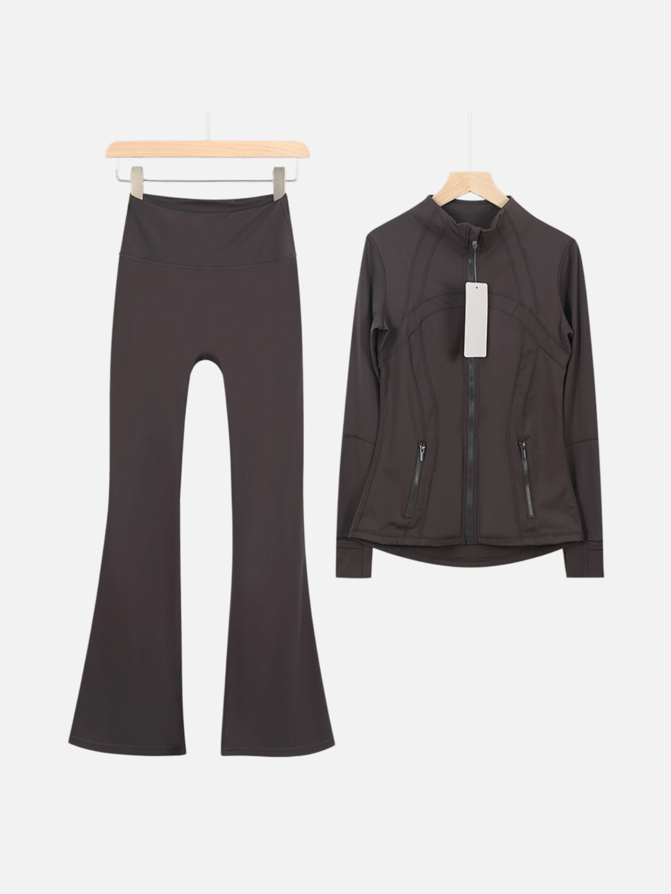 lululemon Zip-Up Jacket & Flared Pants 2-Piece Set - Lulualo
