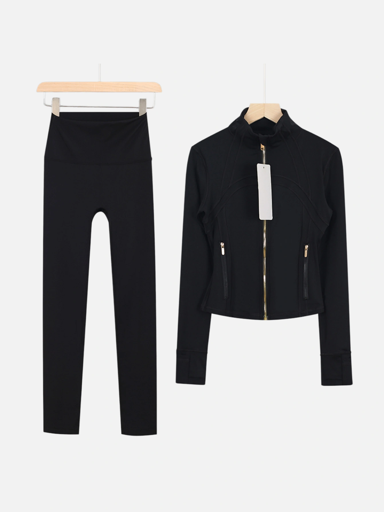 lululemon Cropped Zip-Up Jacket & High-Waist Slim Pants 2-Piece Set - Lulualo