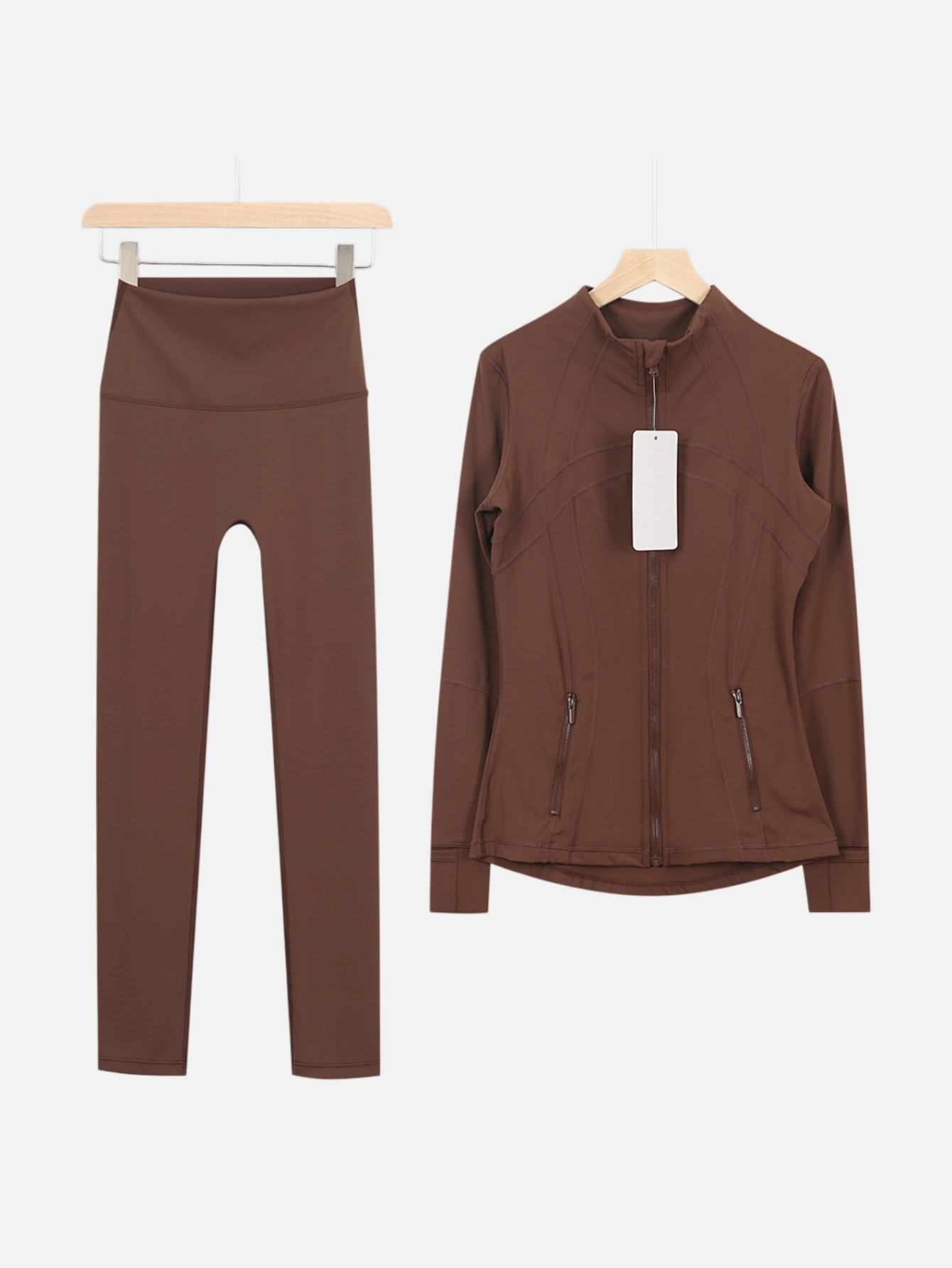 lululemon Zip-Up Jacket & High-Waist Slim Pants 2-Piece Set - Lulualo