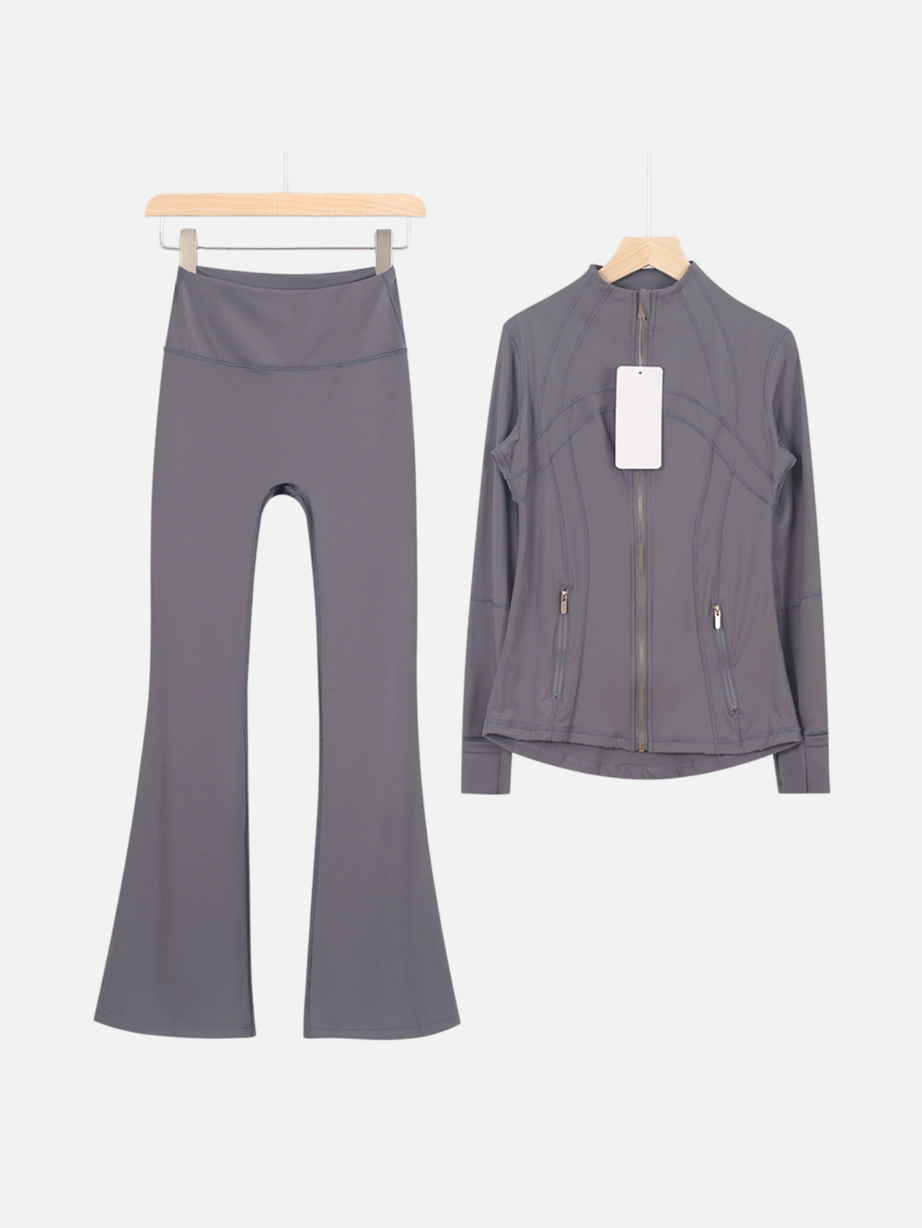 lululemon Zip-Up Jacket & Flared Leggings 2-Piece Set - Lulualo