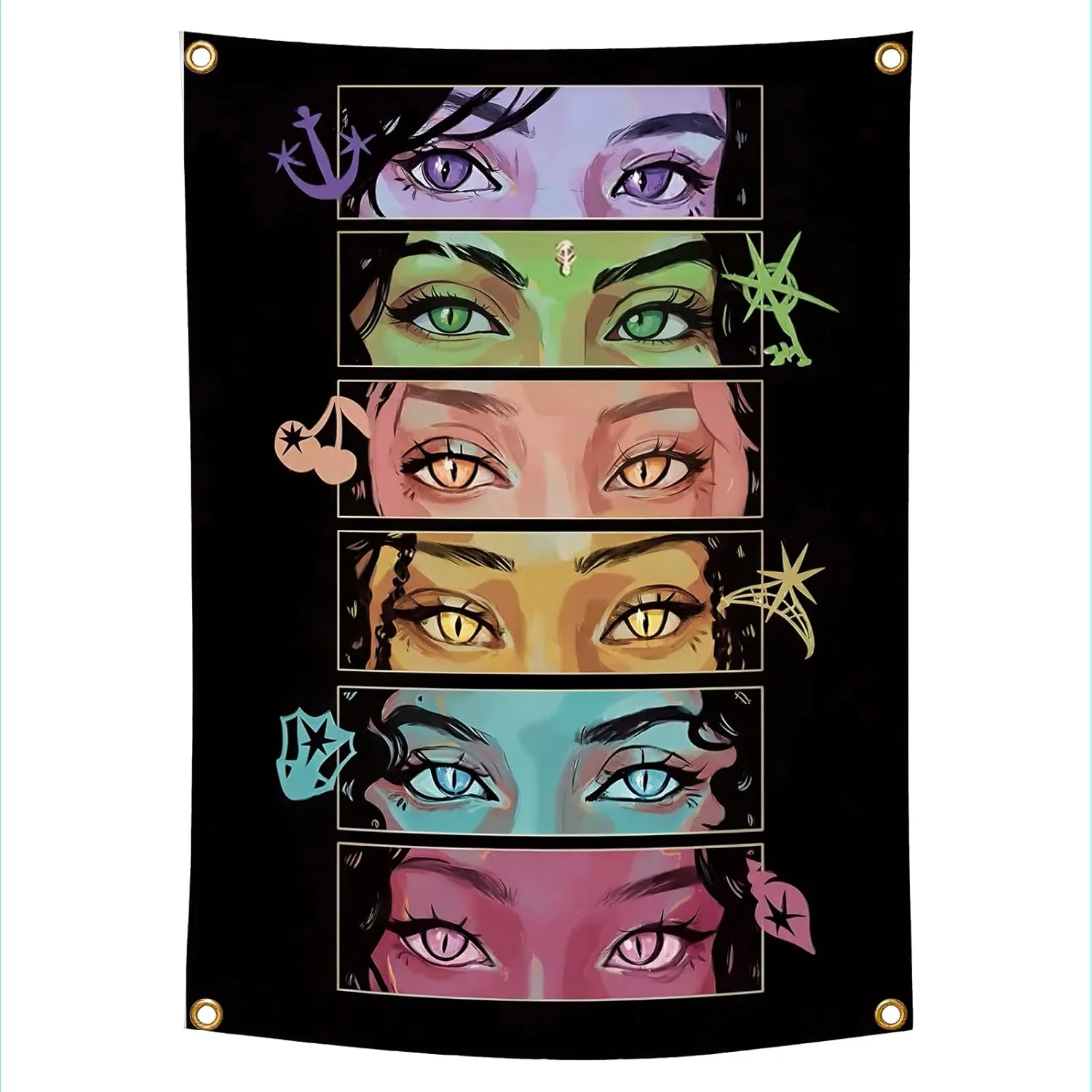 Cats Eye Flag Poster Durable Polyester For Girl Group Fans - KATSEYE MERCH​