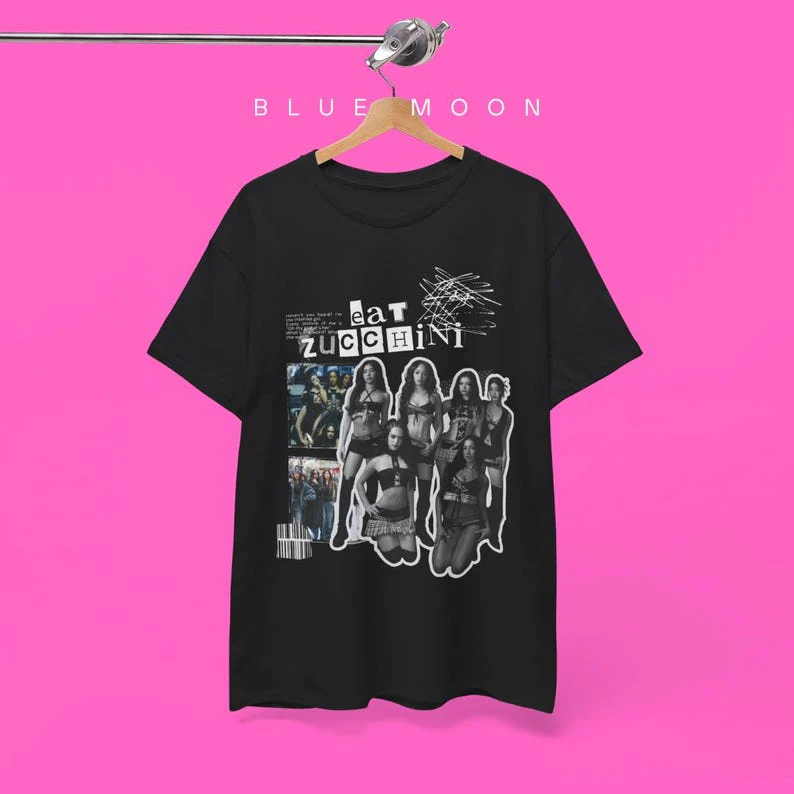 KATSEYE Eat Zucchini T-Shirt, Clothing, Graphic Tee, Cyberpunk Fashion, Unisex Shirt - KATSEYE MERCH​