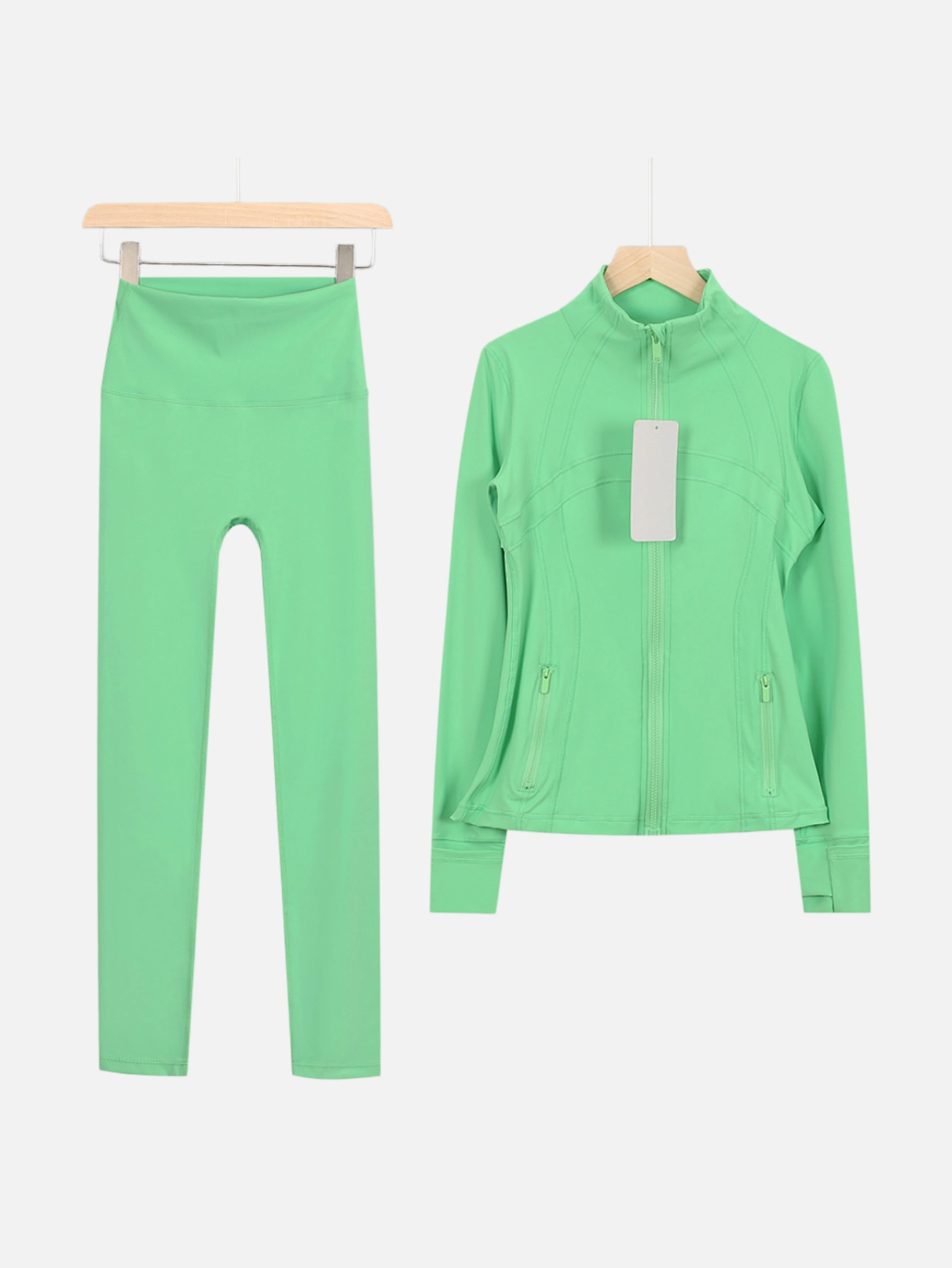 lululemon Zip-Up Jacket & High-Waist Slim Pants 2-Piece Set - Lulualo