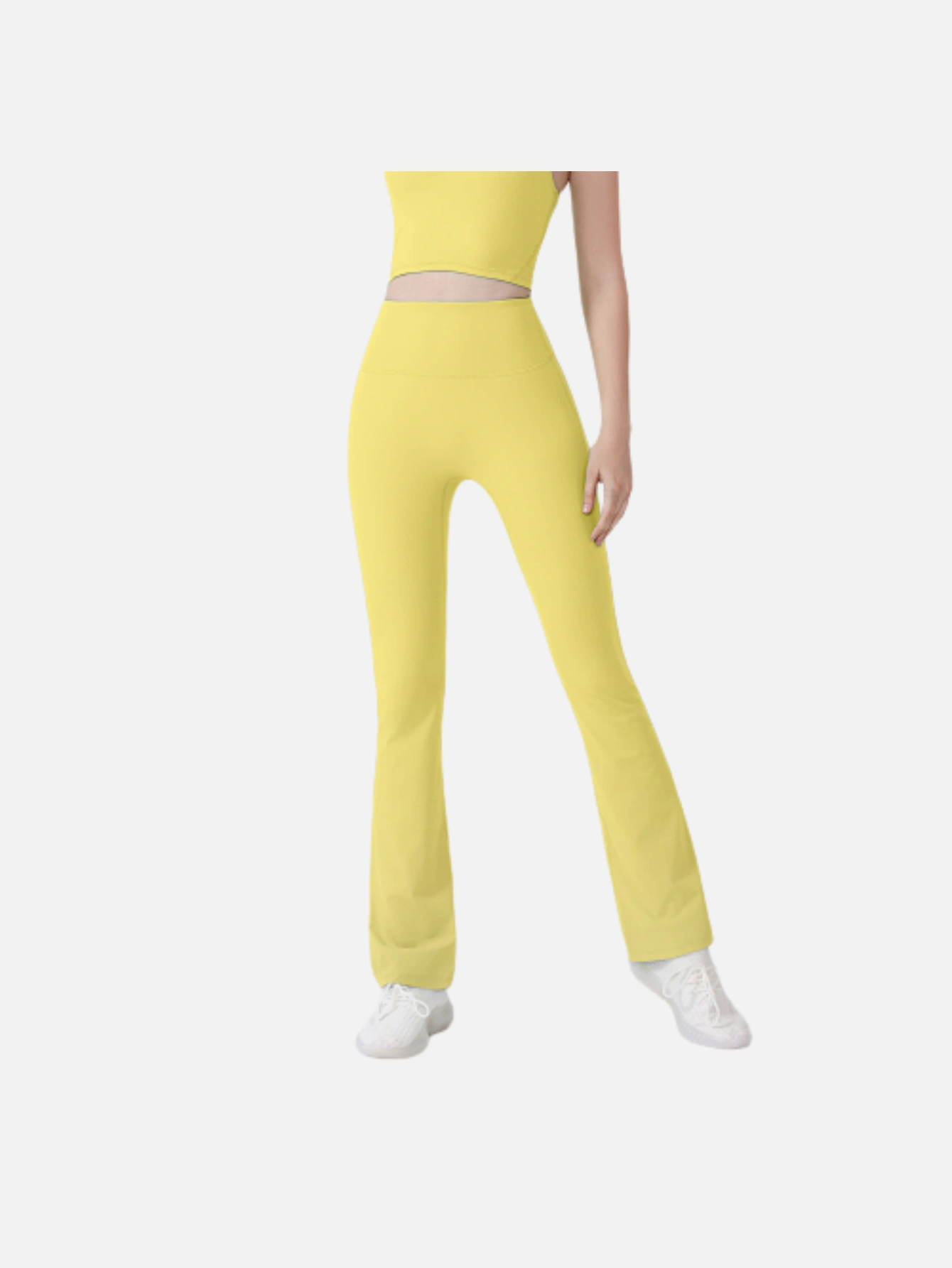 Women's High-Waist Split Flare Yoga Pants - Lulualo