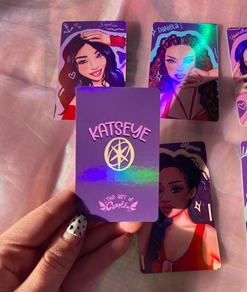 KATSEYE Holographic Photocards For Collectors And Kpop Fans With Premium Finish 8.5 x 5.4 cm - KATSEYE MERCH​