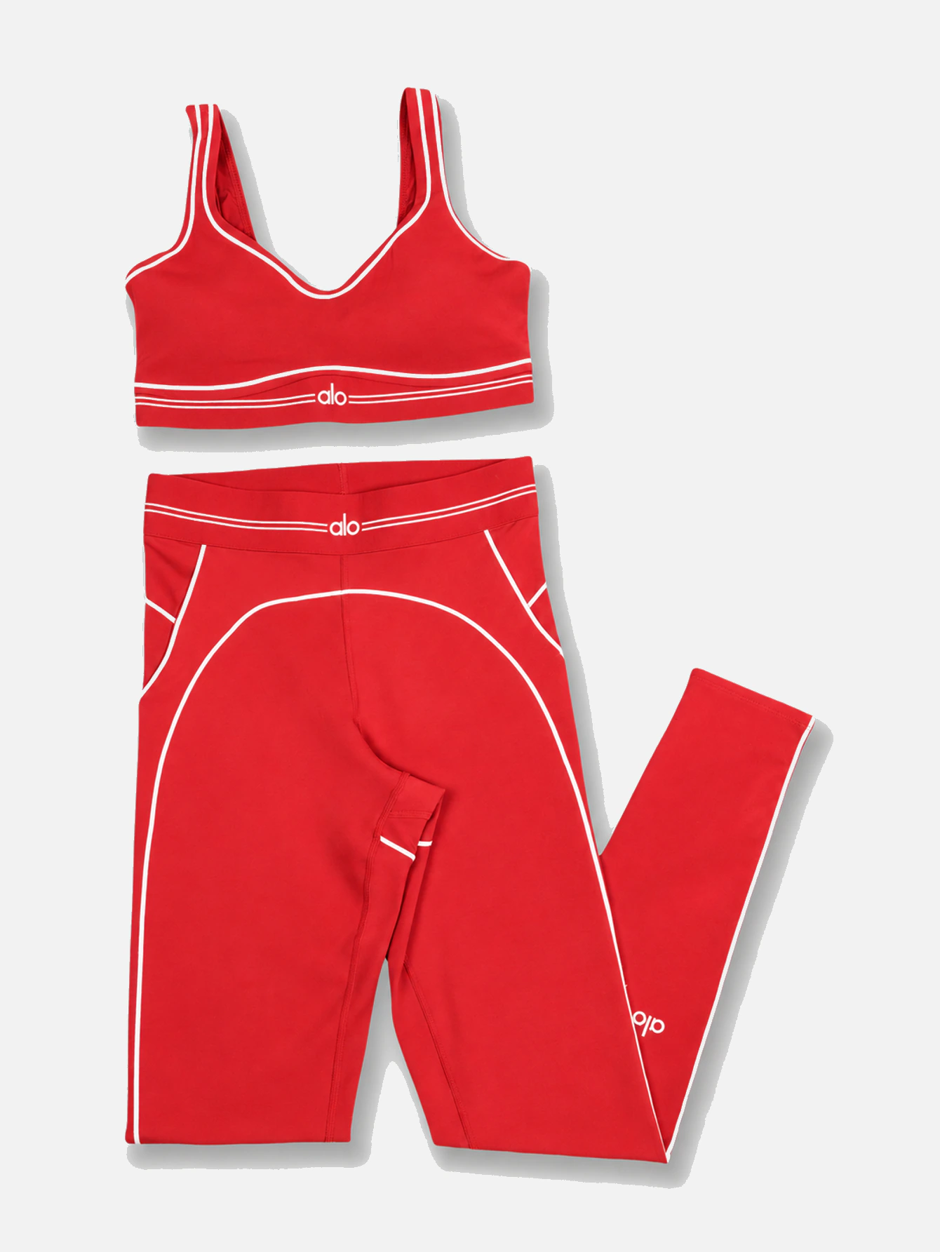 Alo High-Waist Sports Bra & Leggings 2-Piece Set - Lulualo