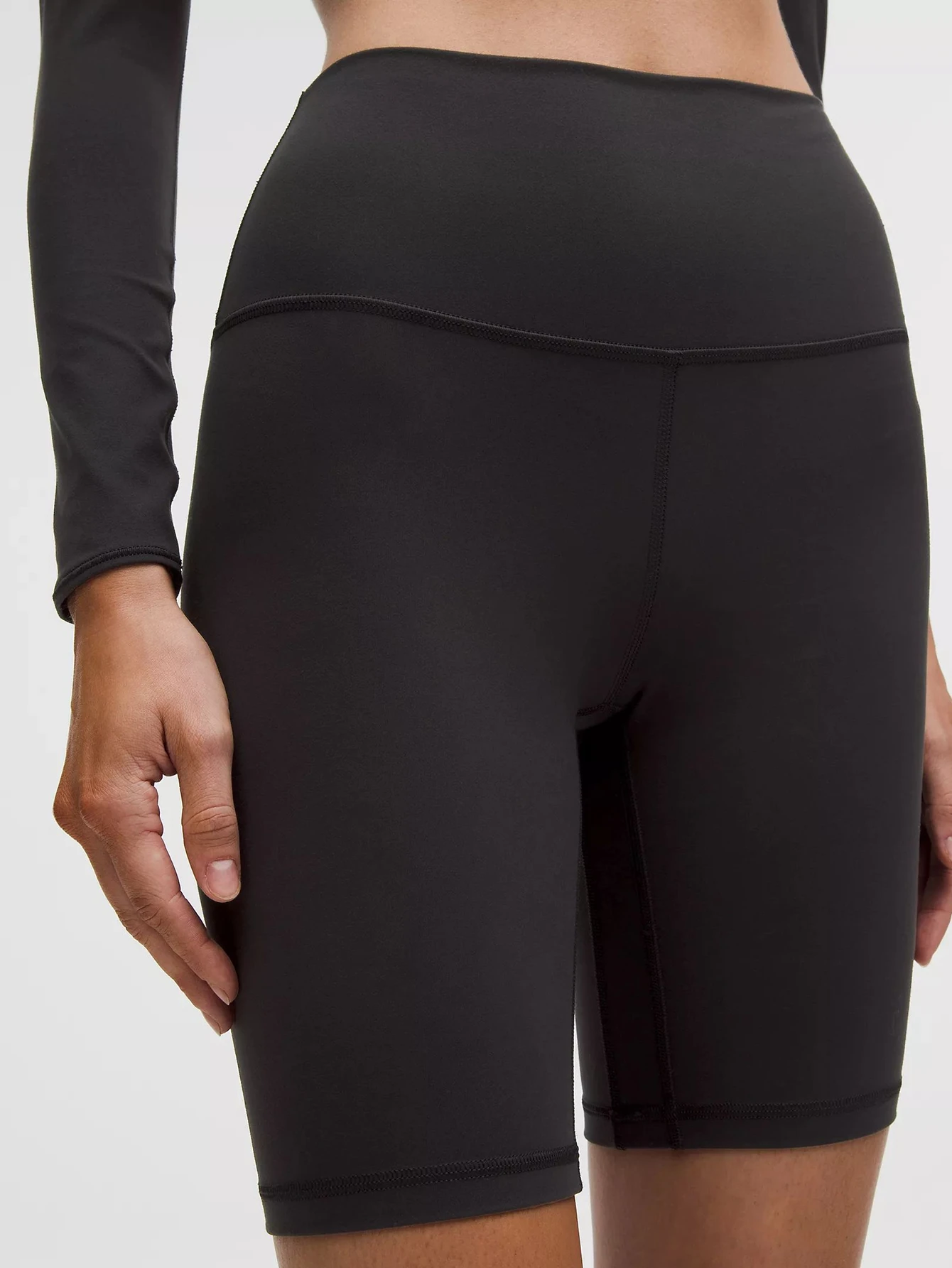 Lululemon Black High-Waist 8-Inch Yoga Biker Shorts | US Warehouse - Lulualo