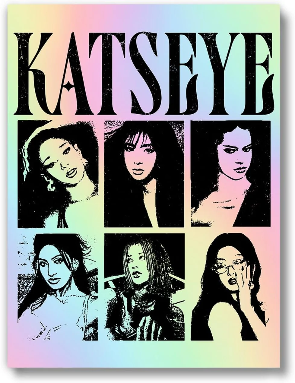 Katseye Kpop Poster Unframed 12x16 For Teen Room Dorm - KATSEYE MERCH​