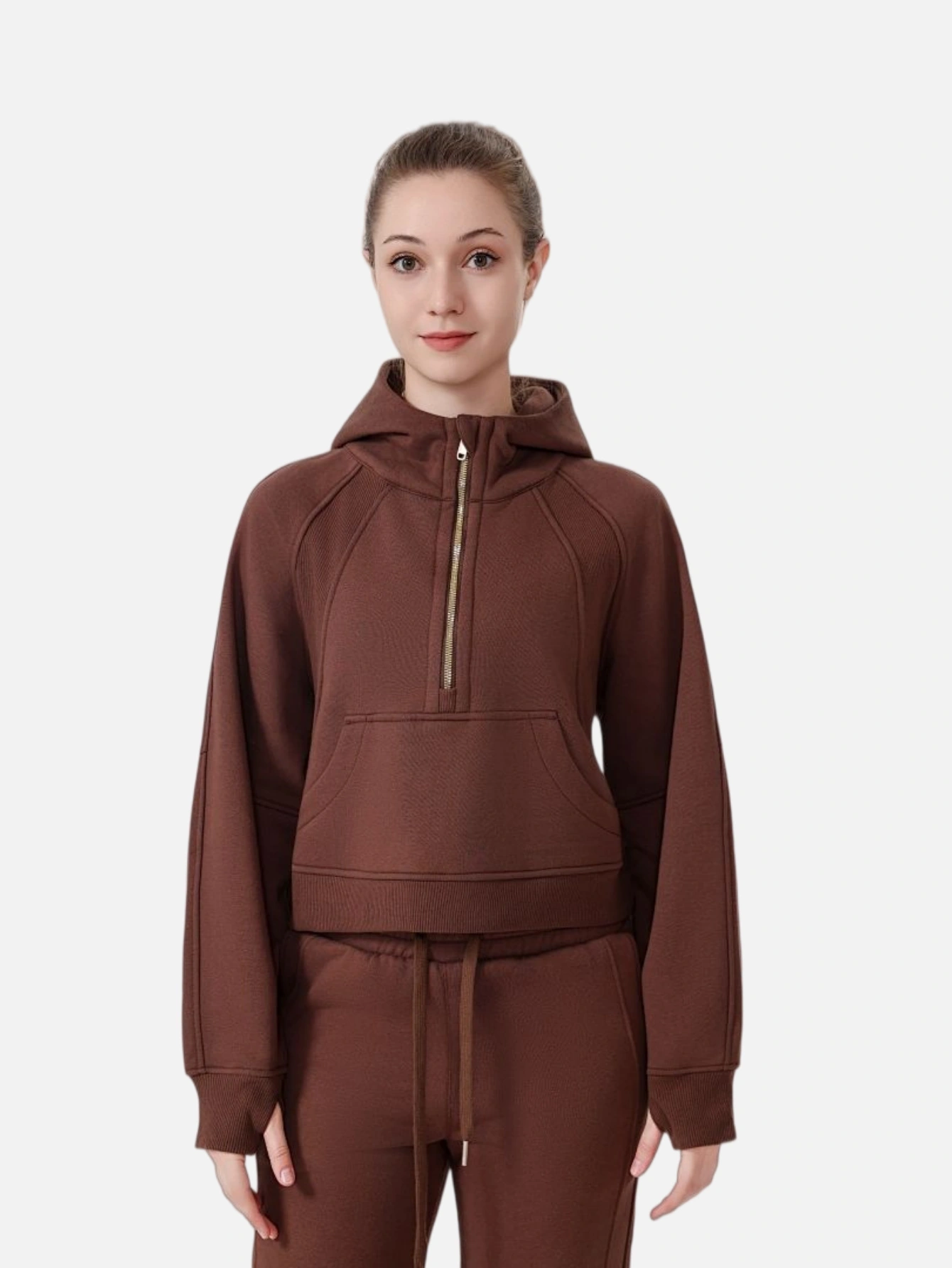 lululemon Cropped Half-Zip Hoodie - Lulualo