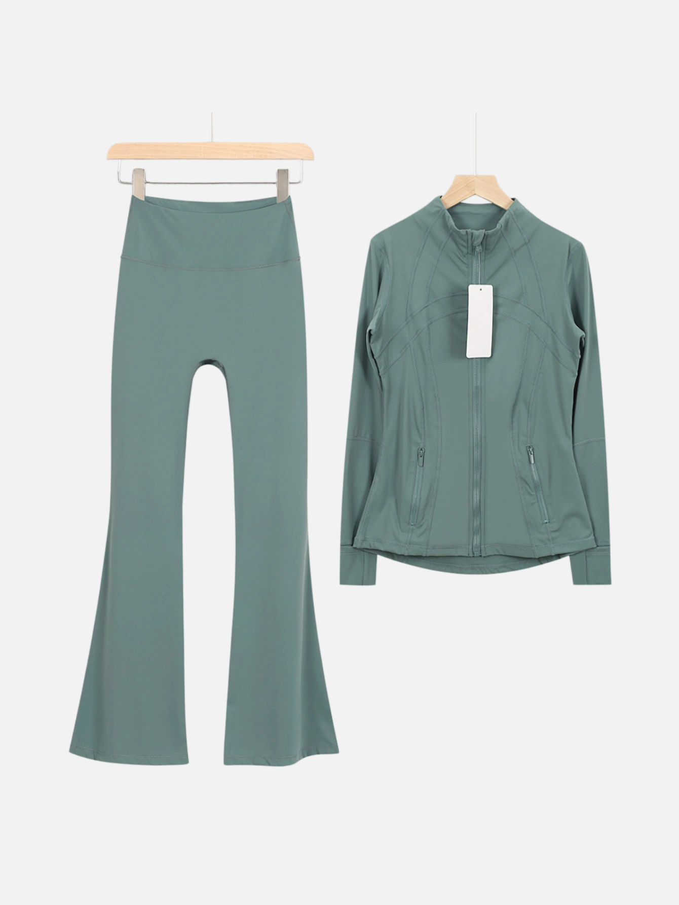 lululemon Zip-Up Jacket & Flared Pants 2-Piece Set - Lulualo