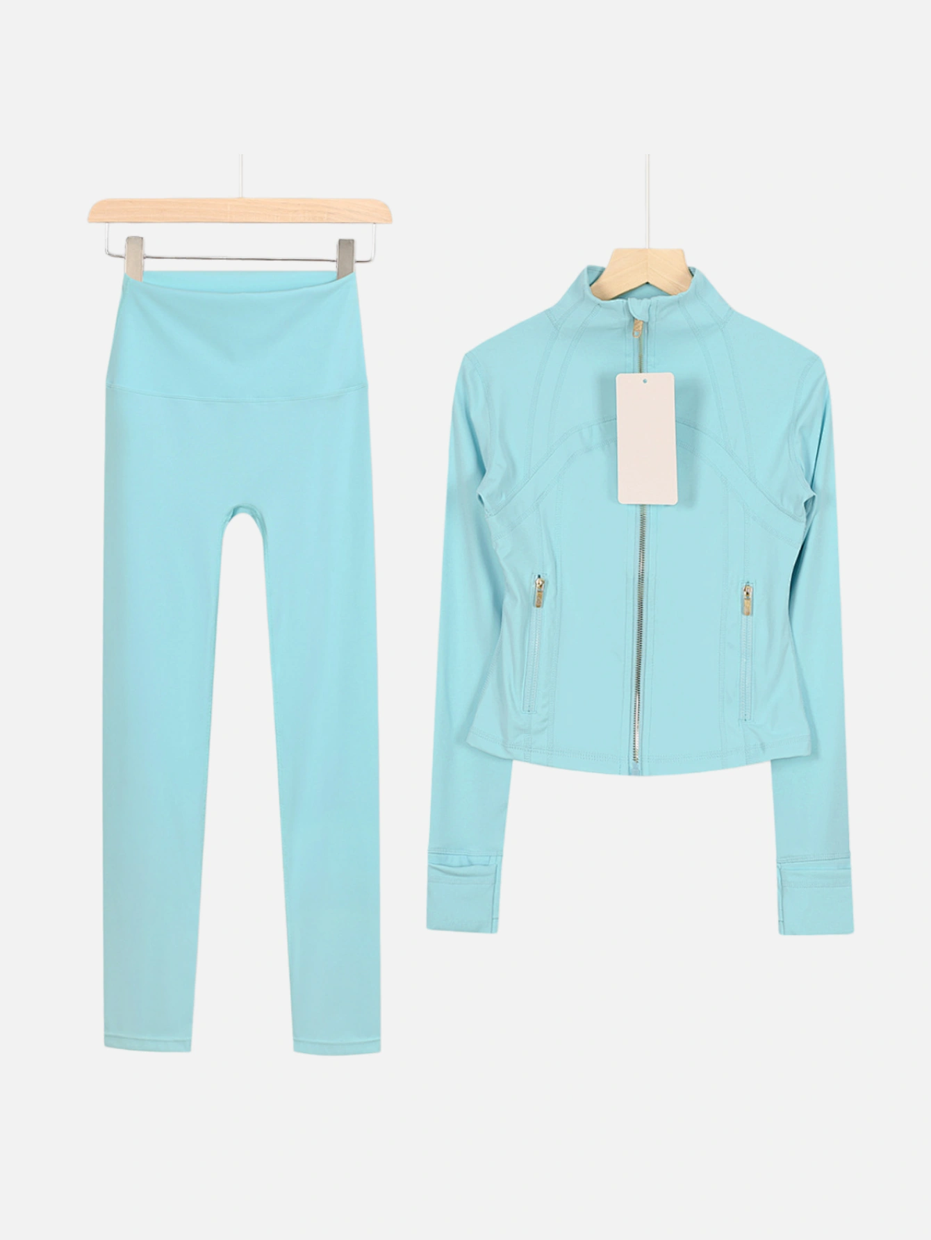 lululemon Cropped Zip-Up Jacket & High-Waist Slim Pants 2-Piece Set - Lulualo