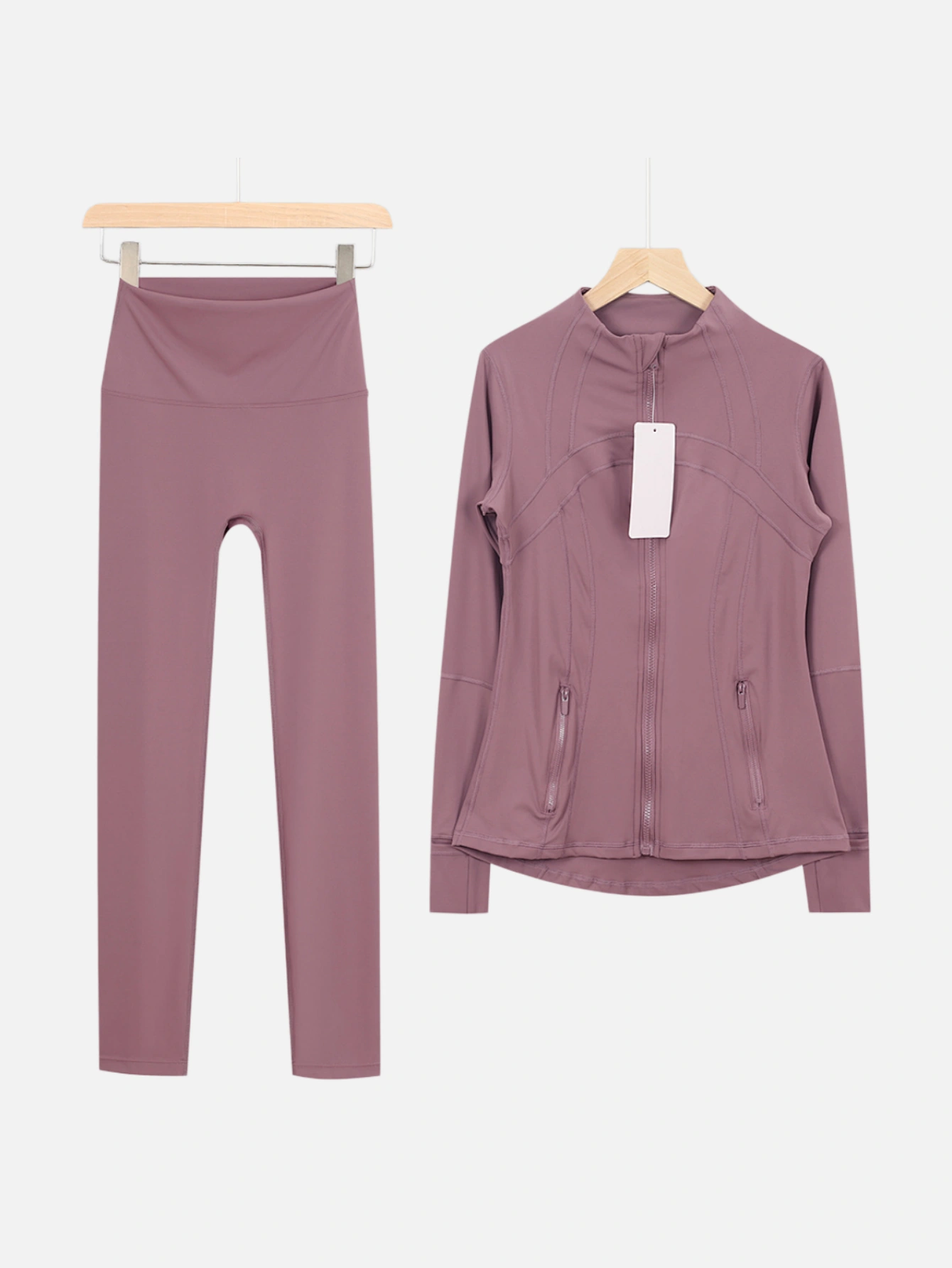 lululemon Zip-Up Jacket & High-Waist Slim Pants 2-Piece Set - Lulualo