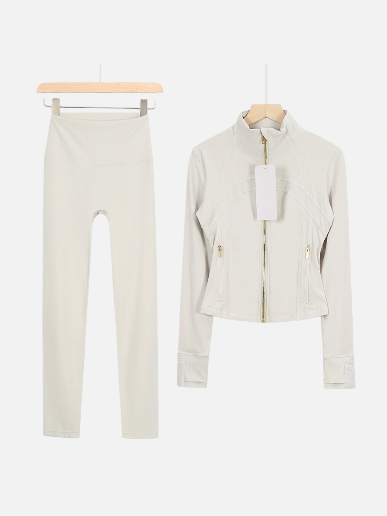 lululemon Cropped Zip-Up Jacket & High-Waist Slim Pants 2-Piece Set - Lulualo