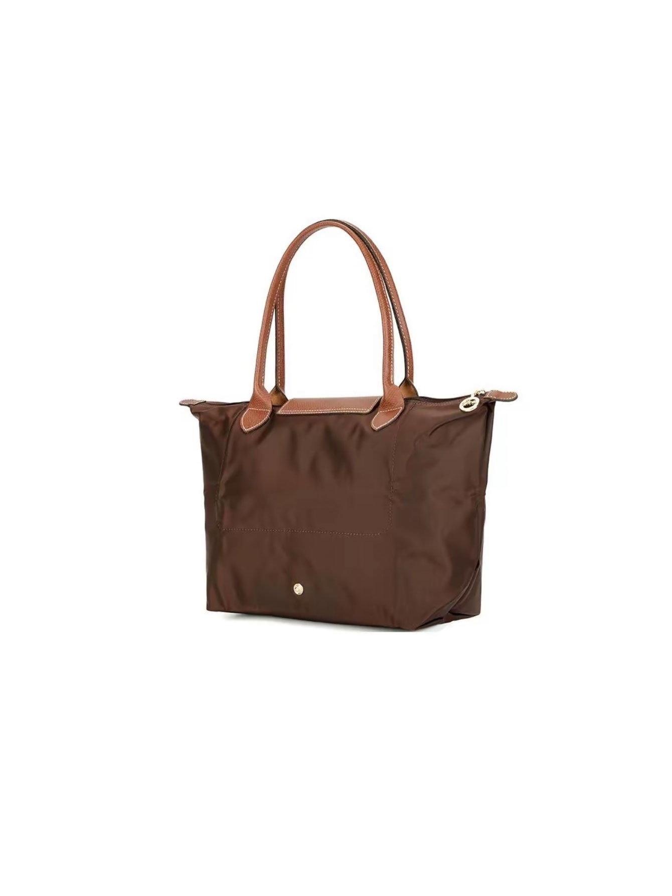 [Fast Ship From US Warehouse]Classic Leather Trim Nylon Tote Handbag - Lulualo