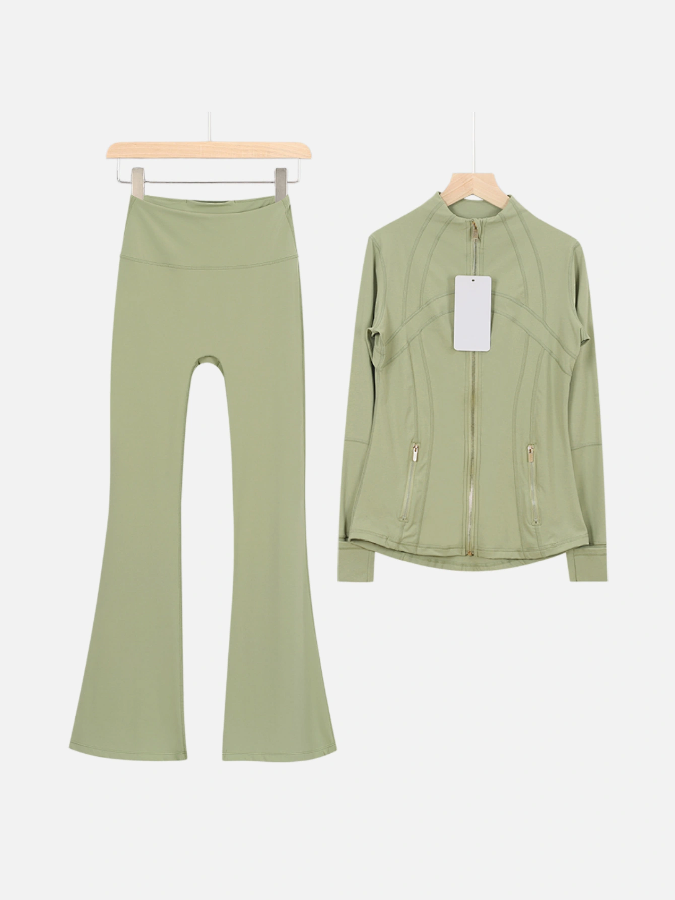 lululemon Zip-Up Jacket & Flared Leggings 2-Piece Set - Lulualo