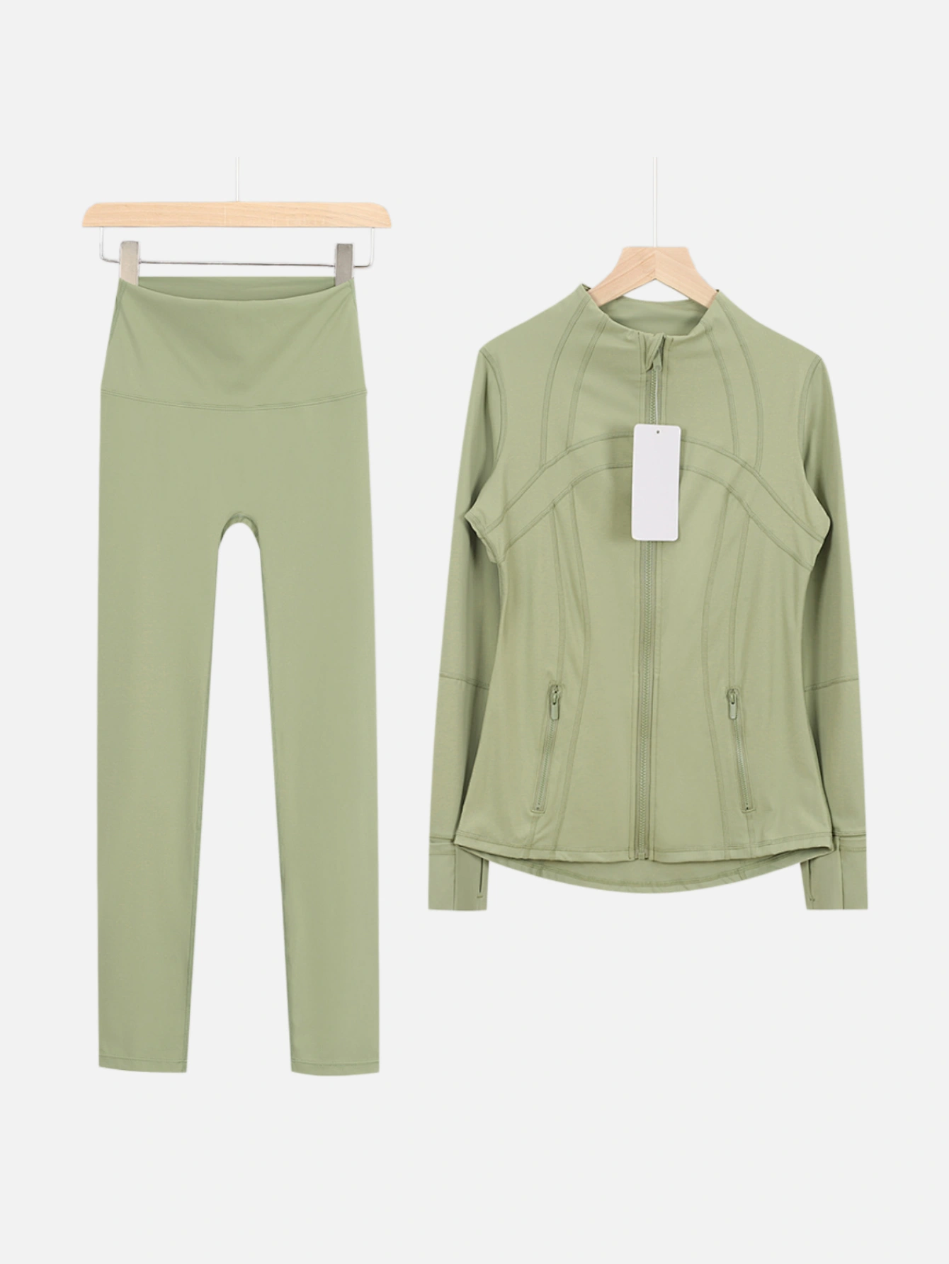 lululemon Zip-Up Jacket & High-Waist Slim Pants 2-Piece Set - Lulualo