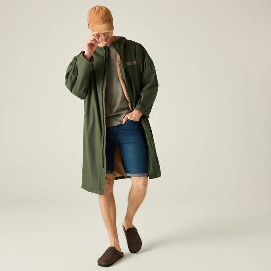 Adult Waterproof Changing Robe | Dark Khaki