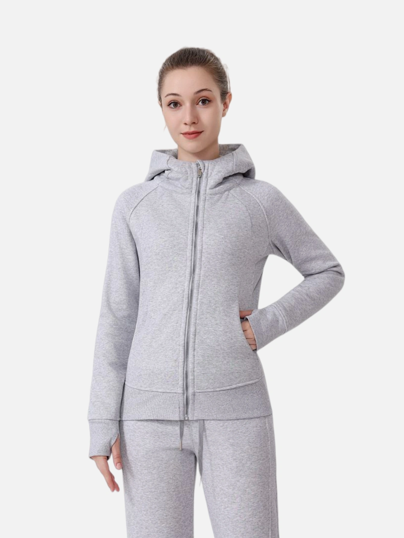 lululemon Cropped Full-Zip Hoodie - Lulualo