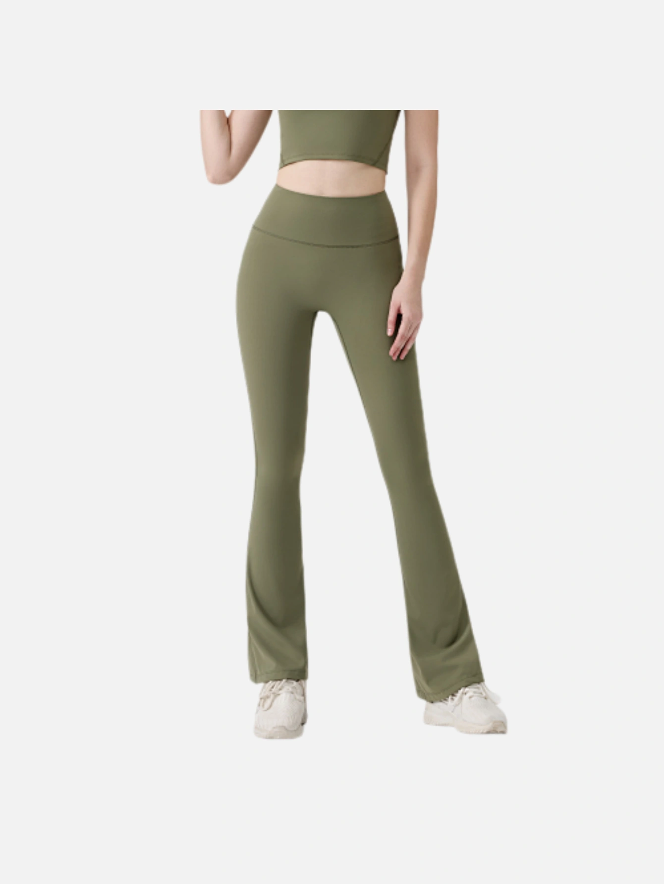 Women's High-Waist Split Flare Yoga Pants - Lulualo