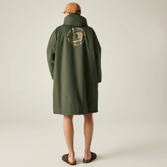 Adult Waterproof Changing Robe | Dark Khaki
