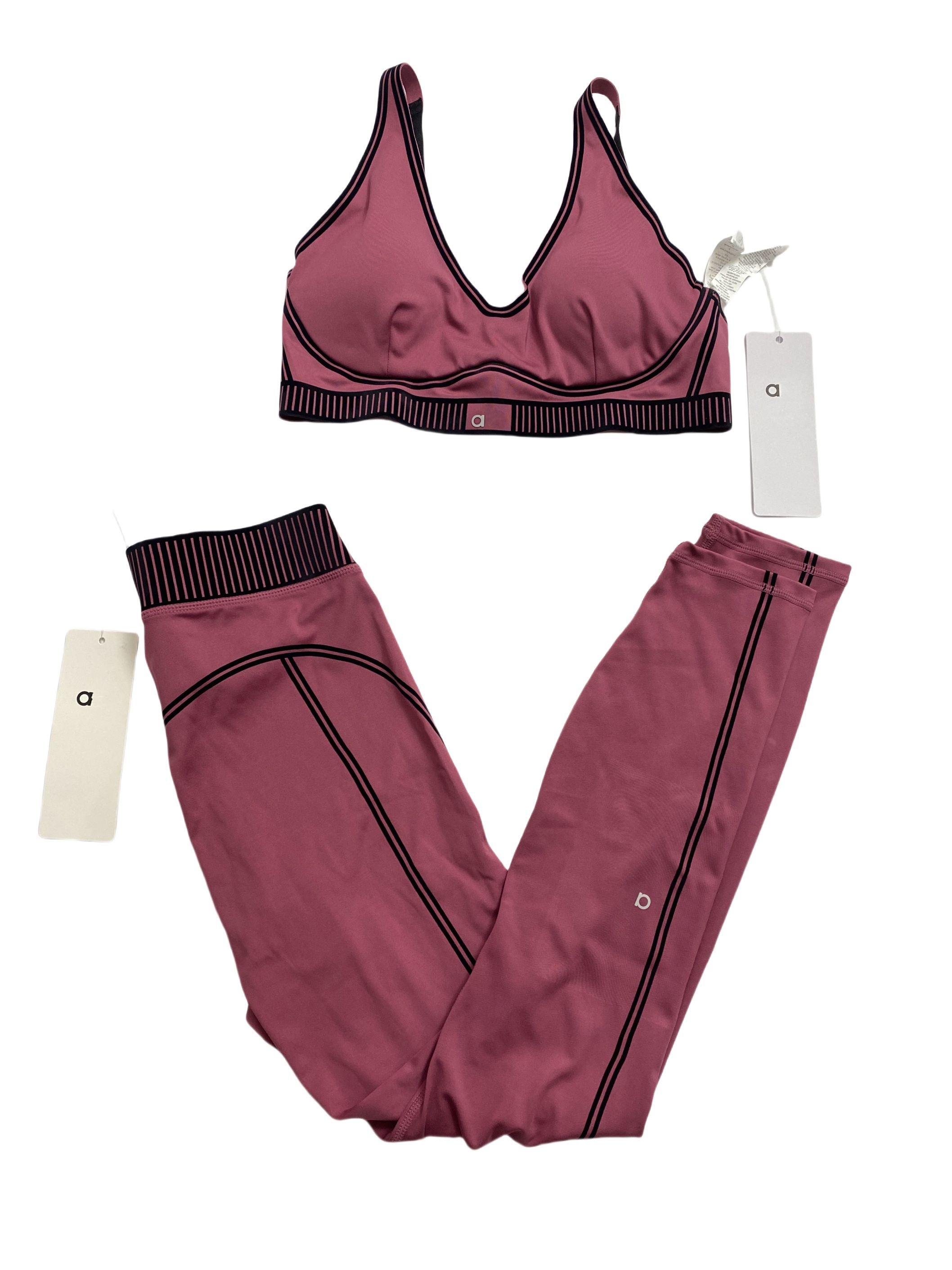 [Fast Ship From US Warehouse]V Neck Sports Bra + High Waist Leggings Yoga Tracksuit - Lulualo