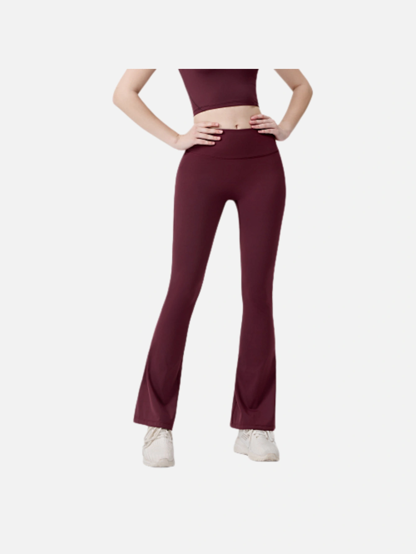 Women's High-Waist Split Flare Yoga Pants - Lulualo