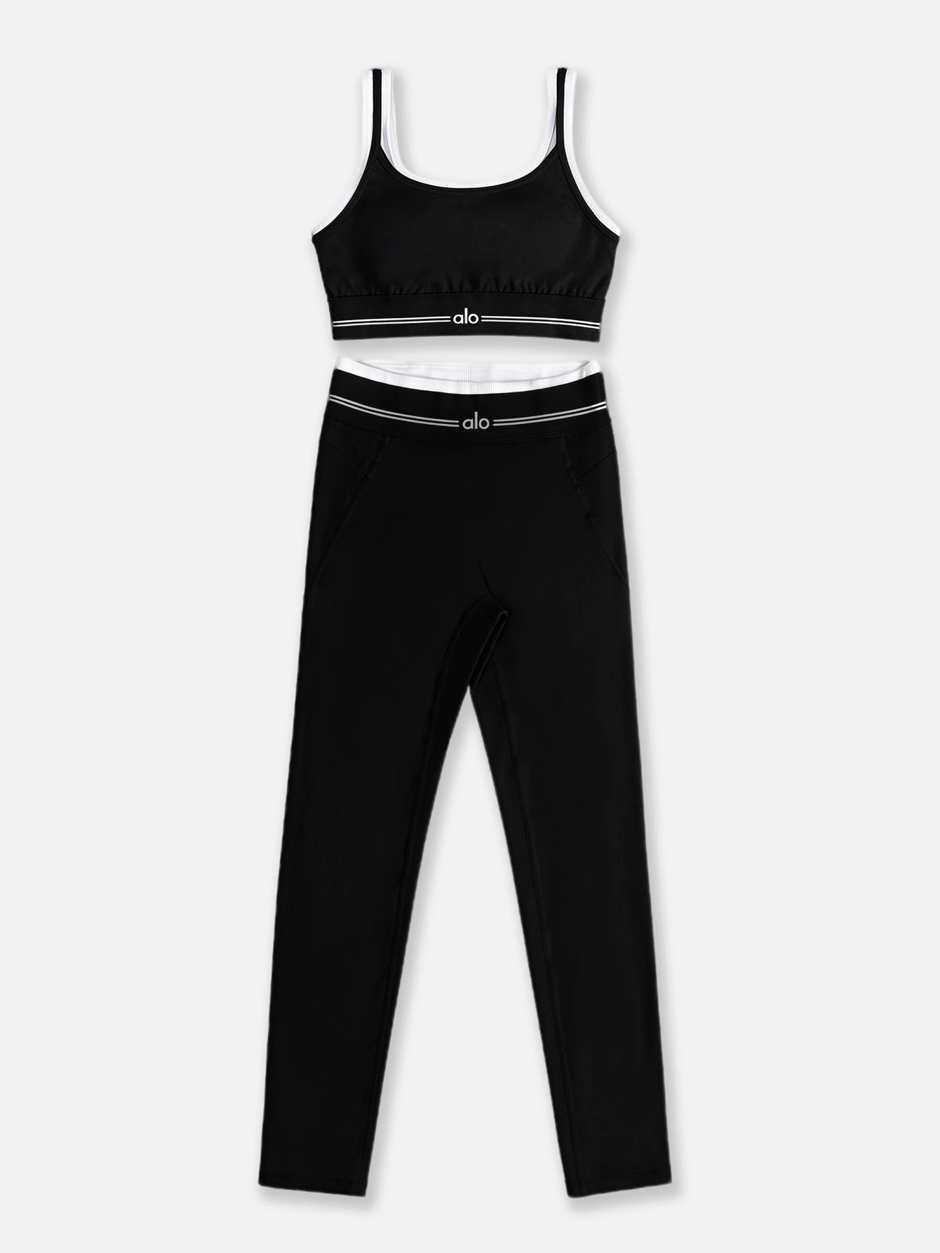 Alo Seamless Sports Bra 2-Piece Set with Leggings or Tennis Skirt