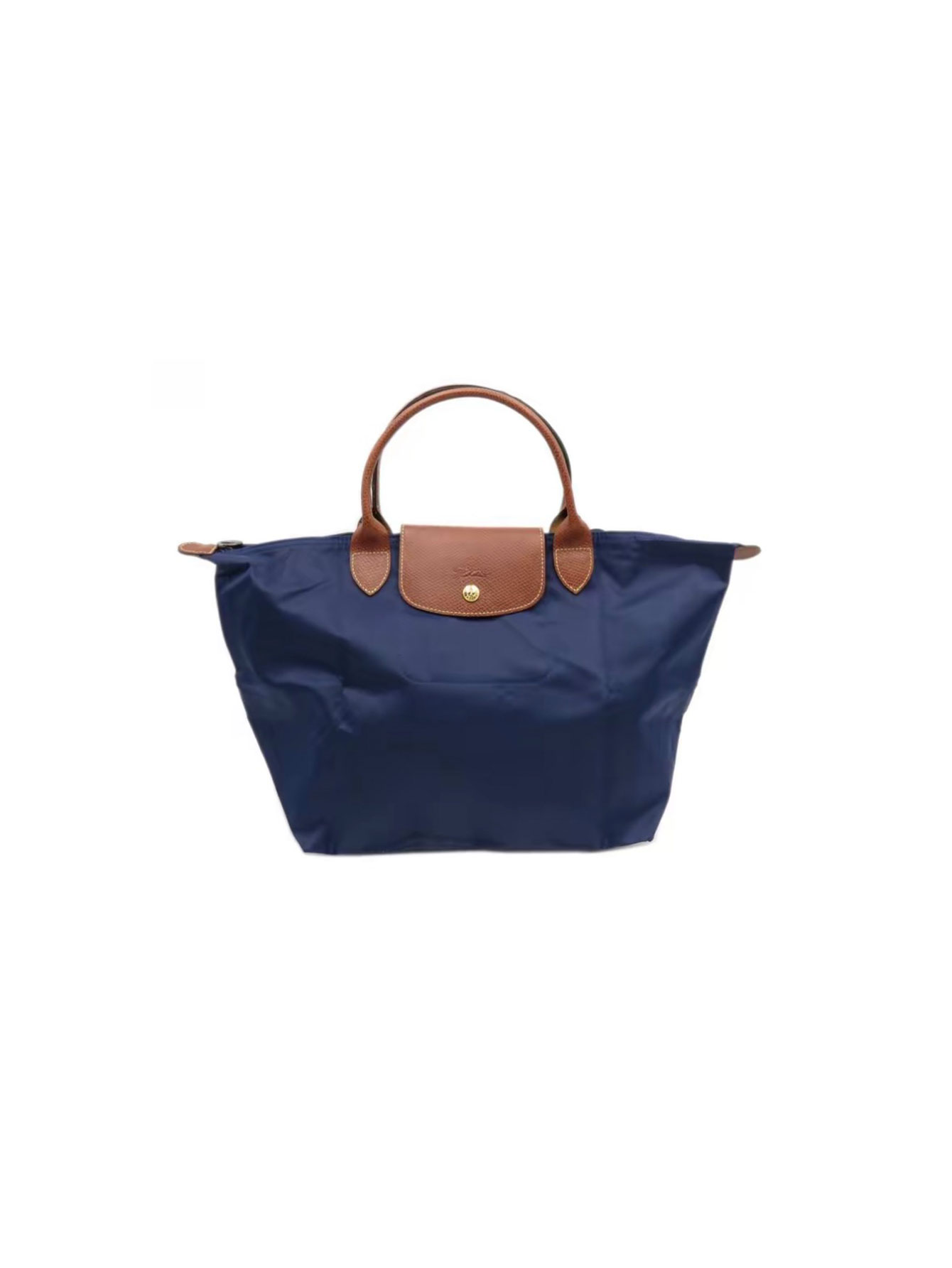 [Fast Ship From US Warehouse]Classic Leather Trim Nylon Tote Handbag - Lulualo