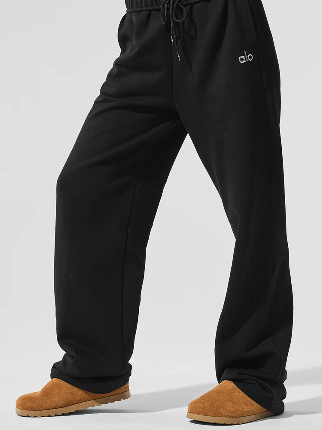 Lululemon Black Drawstring Wide-Leg Athletic Pants | US Warehouse - Lulualo