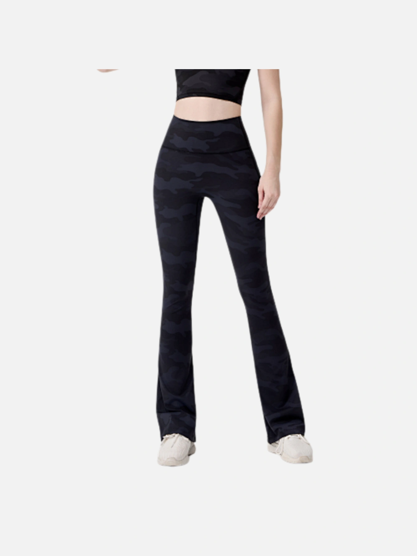 Women's High-Waist Split Flare Yoga Pants - Lulualo