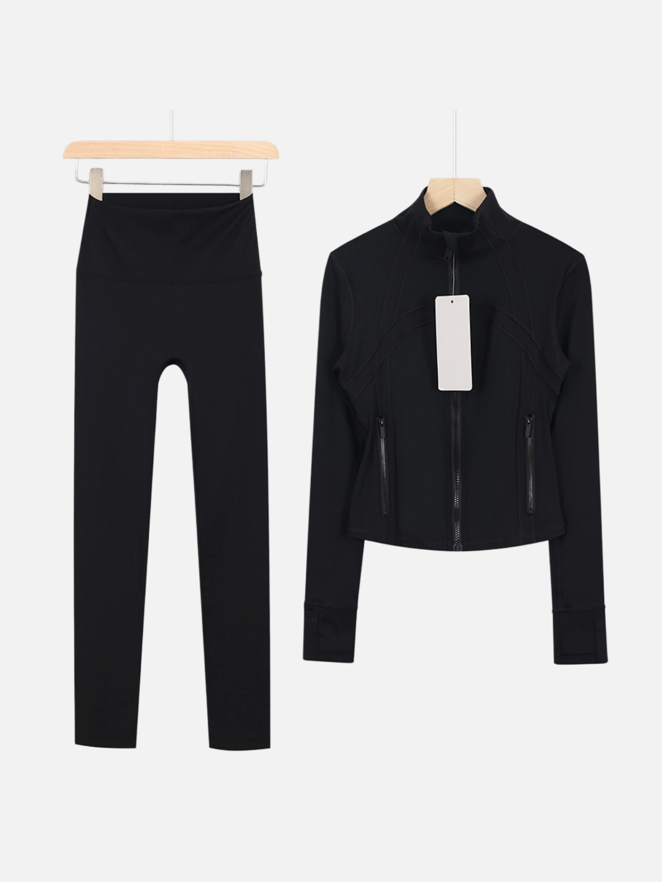 lululemon Cropped Zip-Up Jacket & High-Waist Slim Pants 2-Piece Set - Lulualo