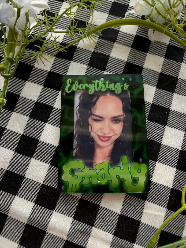 Katseye Gnarly Acrylic PC Holder Double Sided With Chain - KATSEYE MERCH​