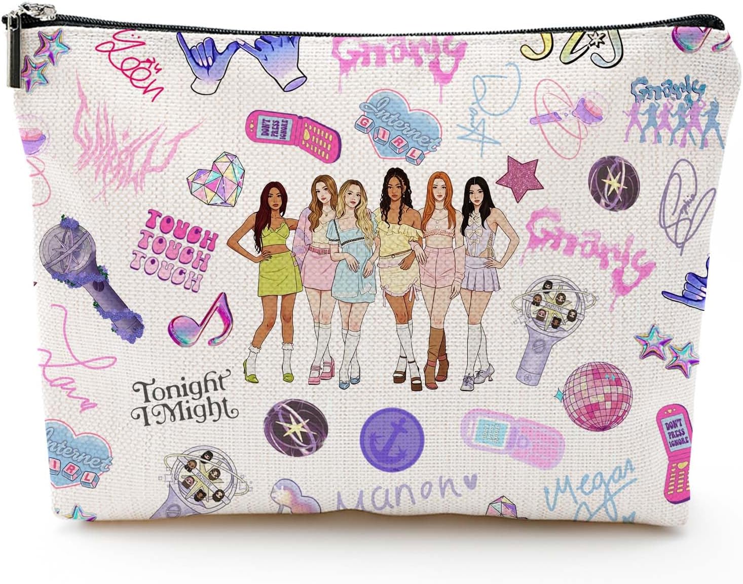 Cats Eye International Makeup Bag For Katseye Girls Gift - KATSEYE MERCH​