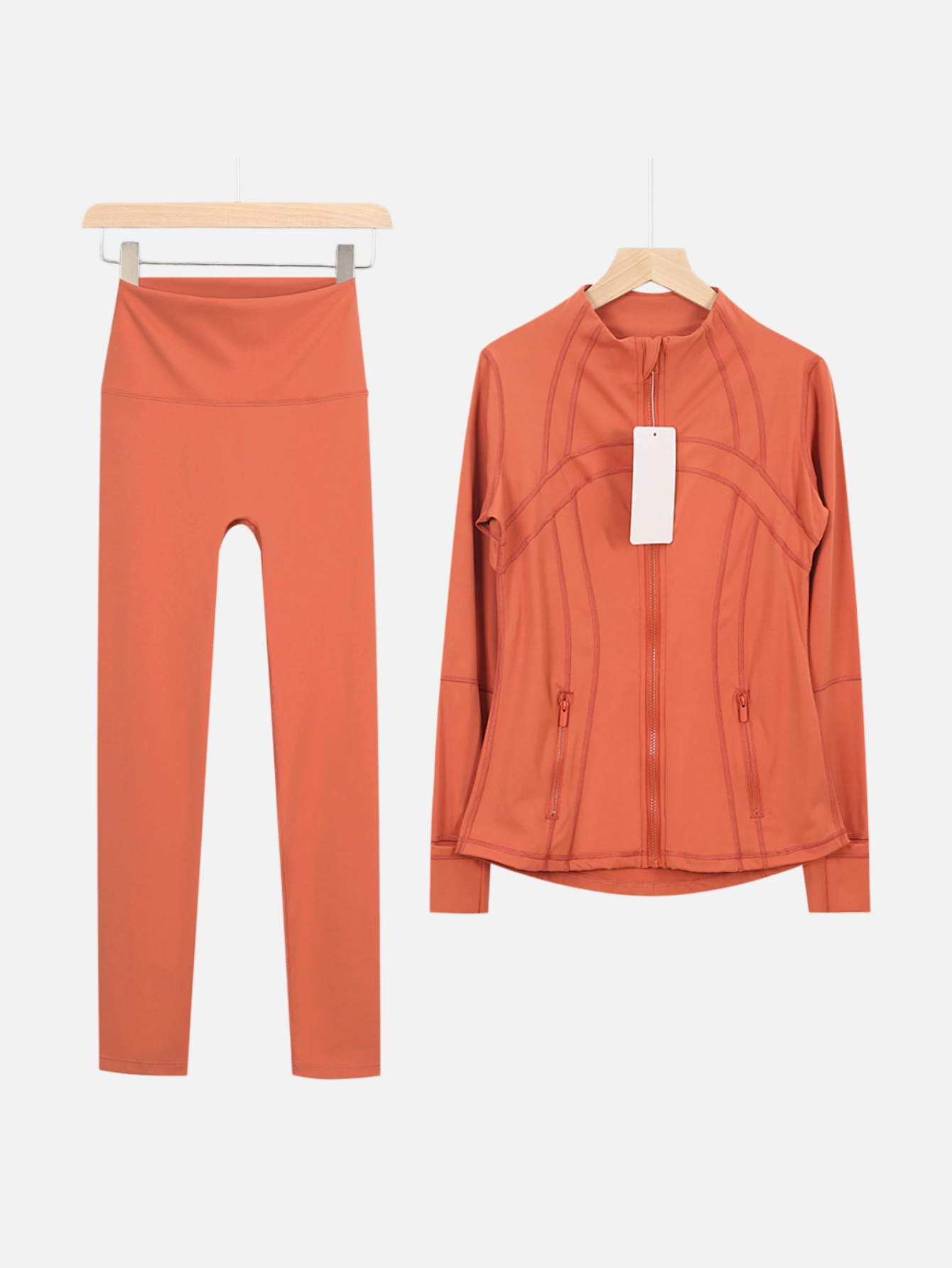 lululemon Zip-Up Jacket & High-Waist Slim Pants 2-Piece Set - Lulualo