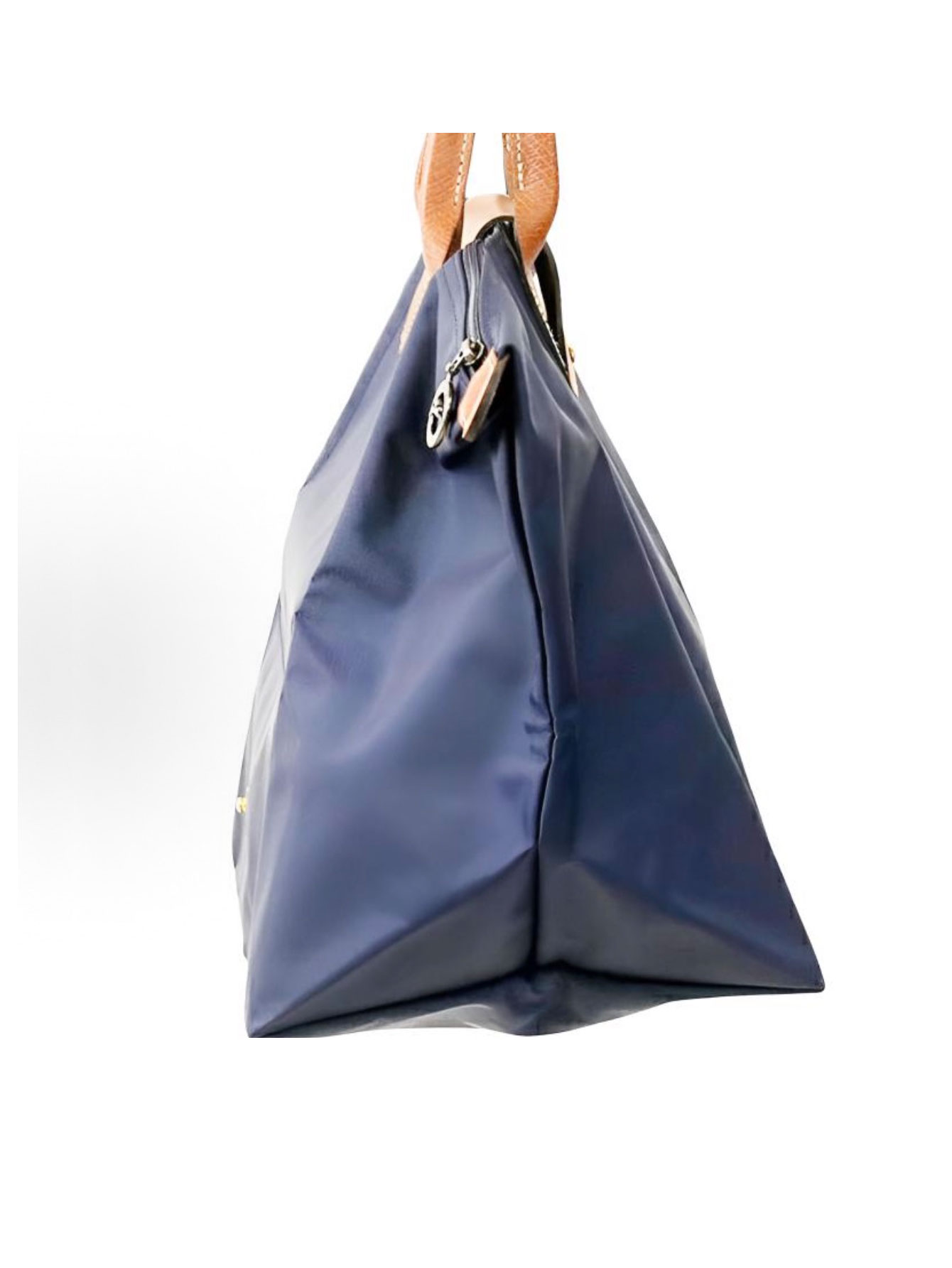 [Fast Ship From US Warehouse]Classic Leather Trim Nylon Tote Handbag - Lulualo