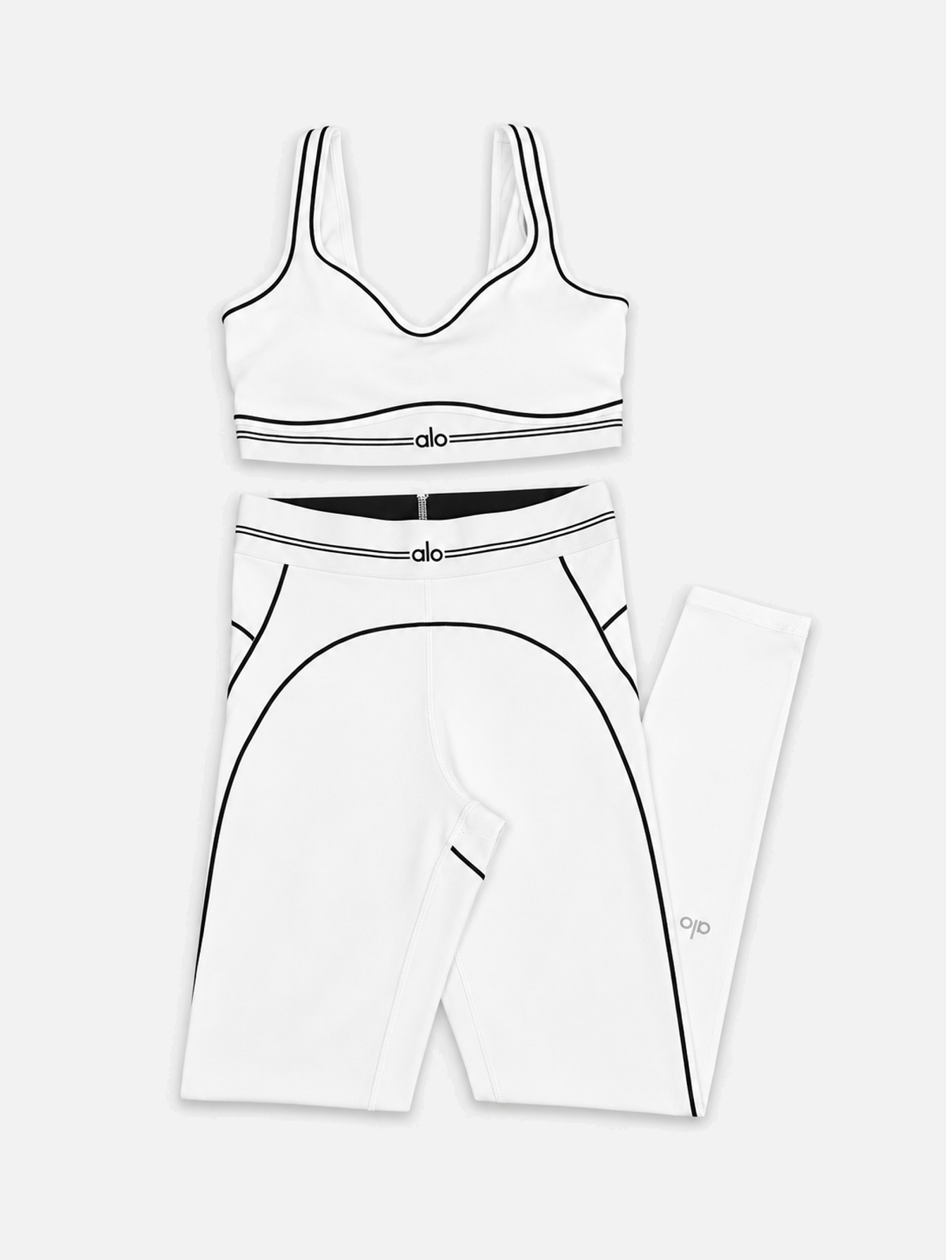 Alo High-Waist Sports Bra & Leggings 2-Piece Set - Lulualo