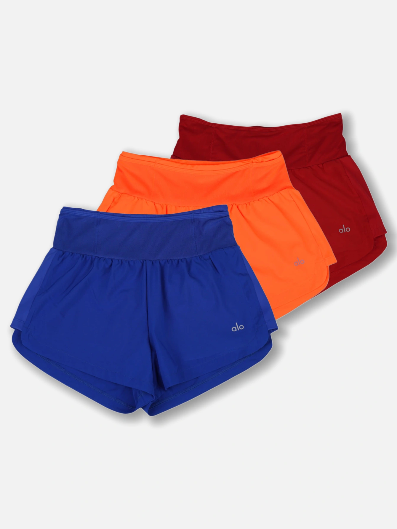 Women High Waist Lined Running Shorts, Quick Dry Lightweight 2-in-1 Athletic Shorts, Elastic Waist Workout Gym Yoga Shorts with Hidden Pocket - Lulualo