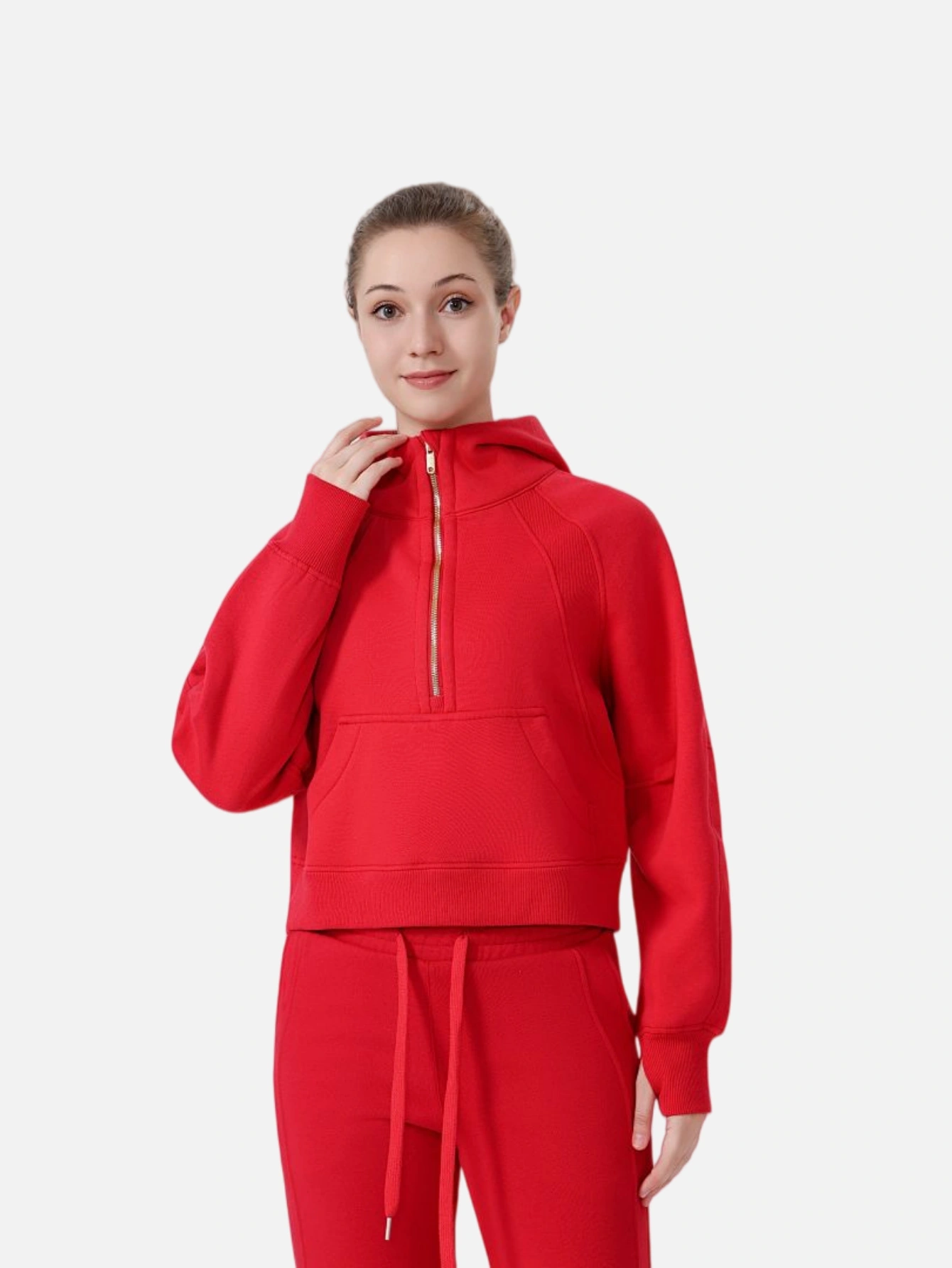 lululemon Cropped Half-Zip Hoodie - Lulualo