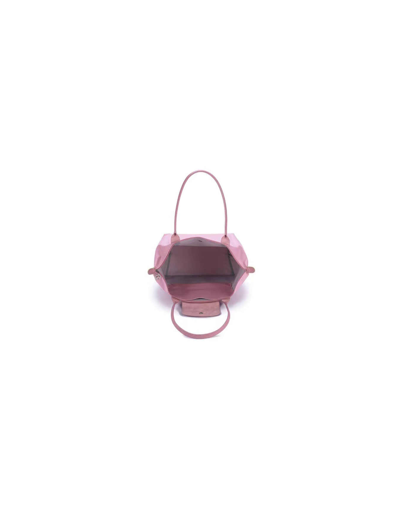 [Fast Ship From US Warehouse]Classic Leather Trim Nylon Tote Handbag - Lulualo