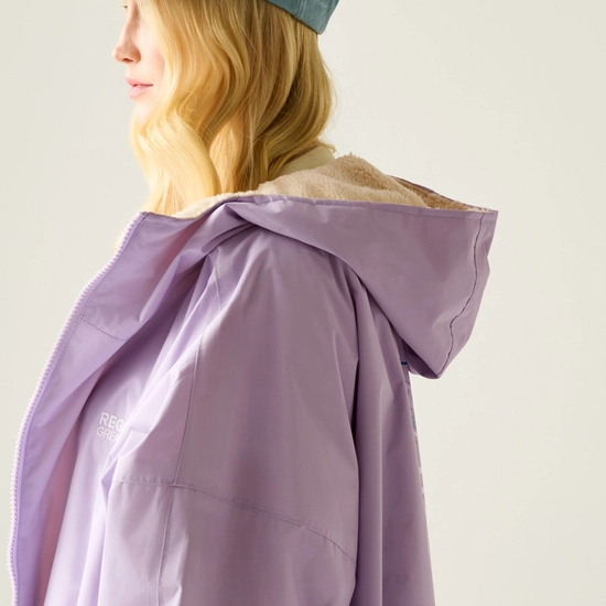 Adult Waterproof Changing Robe | Pansy Purple
