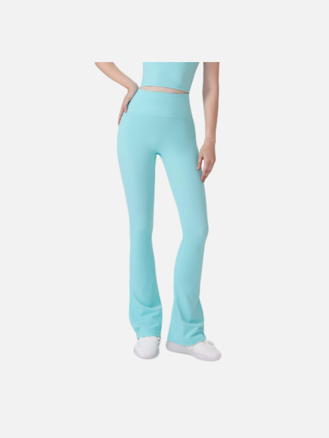 Women's High-Waist Split Flare Yoga Pants - Lulualo