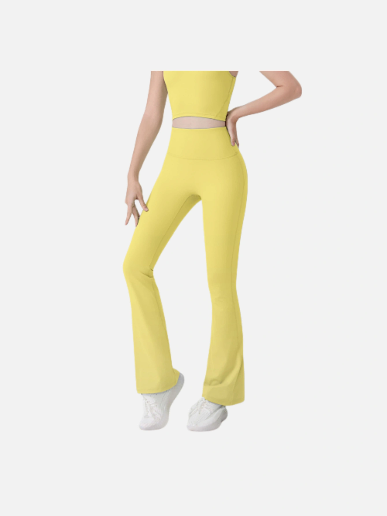 Women's High-Waist Split Flare Yoga Pants - Lulualo