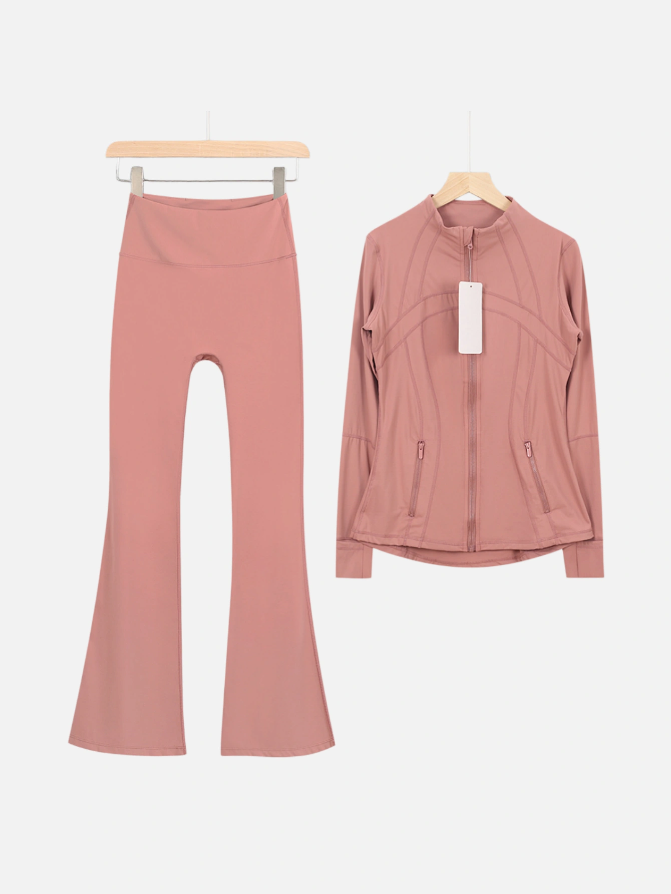 lululemon Zip-Up Jacket & Flared Pants 2-Piece Set - Lulualo