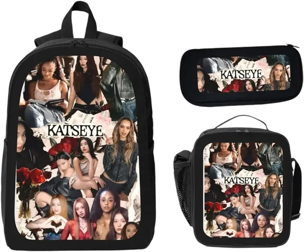 Katseye Backpack Lightweight Campus Bag For Fans Teens - KATSEYE MERCH​