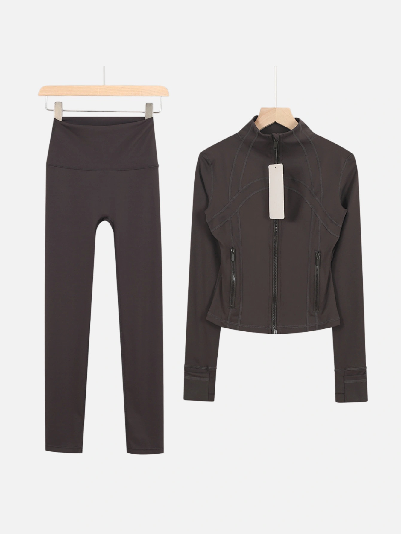 lululemon Cropped Zip-Up Jacket & High-Waist Slim Pants 2-Piece Set - Lulualo