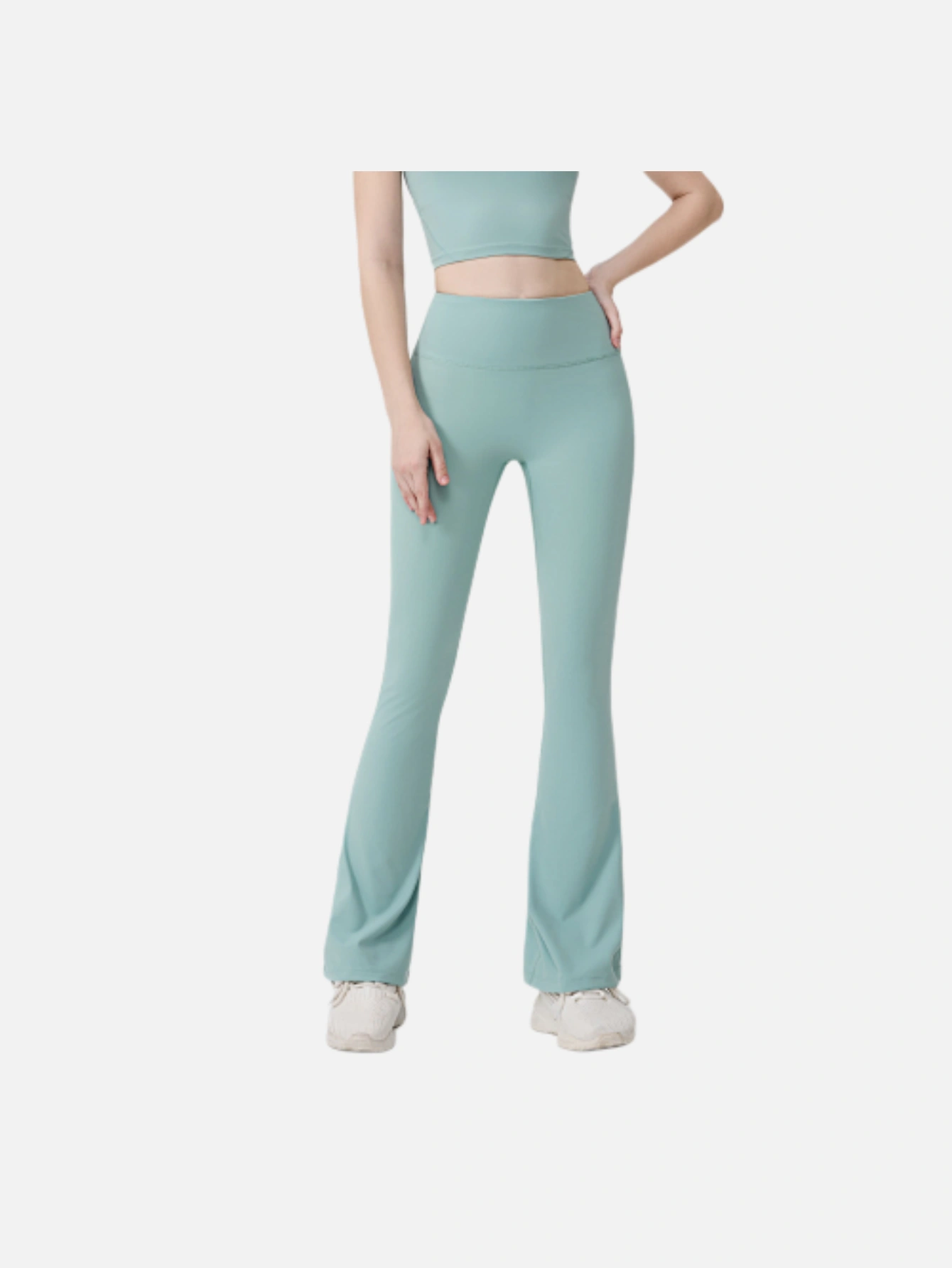 Women's High-Waist Split Flare Yoga Pants - Lulualo