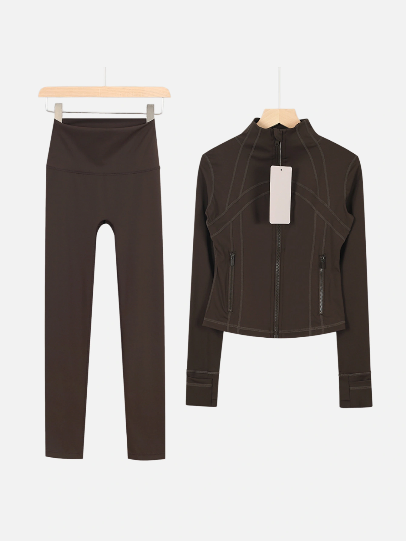 lululemon Cropped Zip-Up Jacket & High-Waist Slim Pants 2-Piece Set - Lulualo