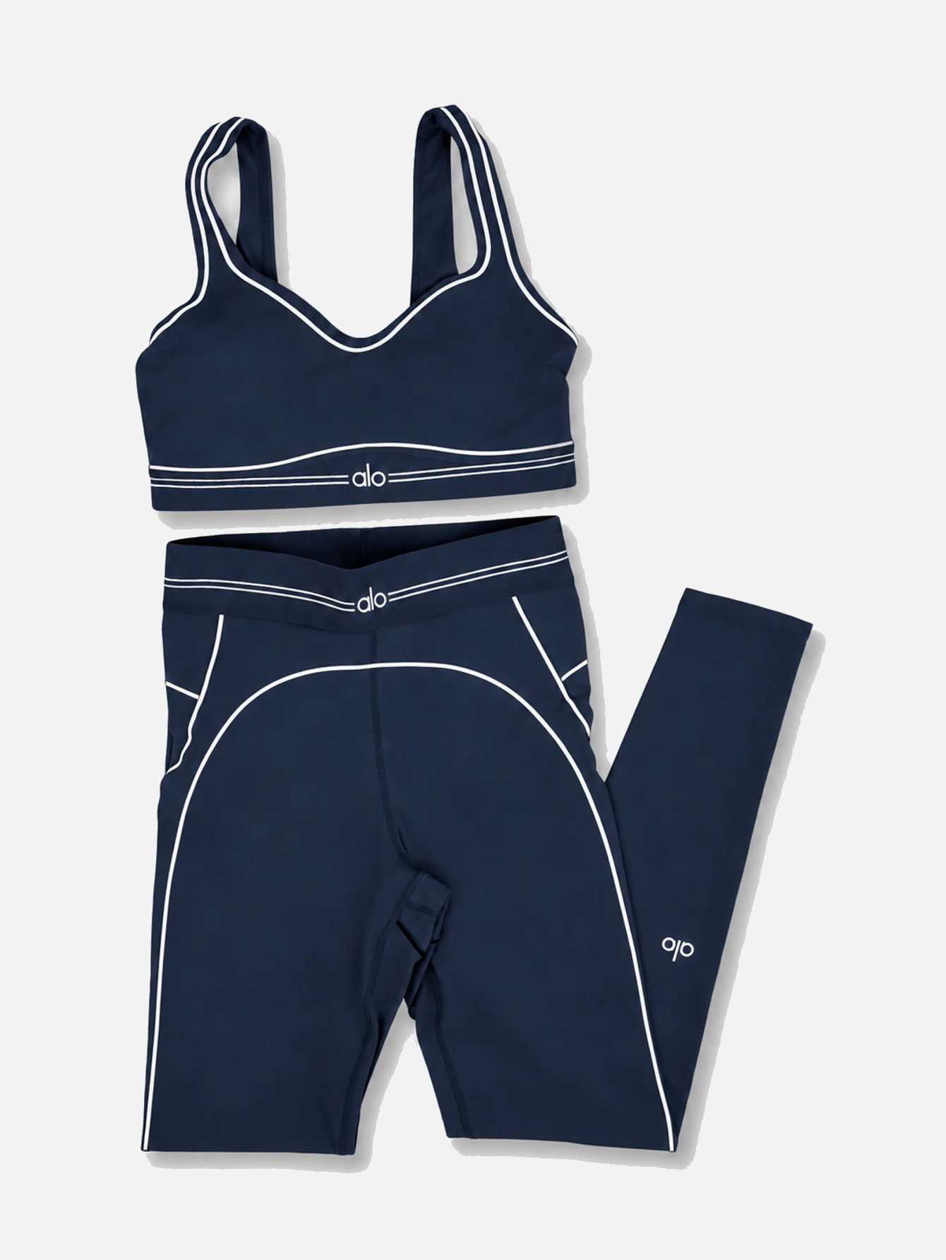 Alo High-Waist Sports Bra & Leggings 2-Piece Set - Lulualo